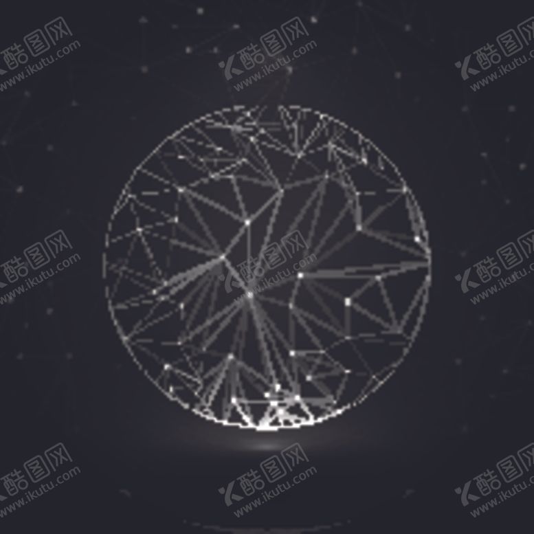 编号：87940910032047561915【酷图网】源文件下载-创意科技矢量线框数据关联效果图