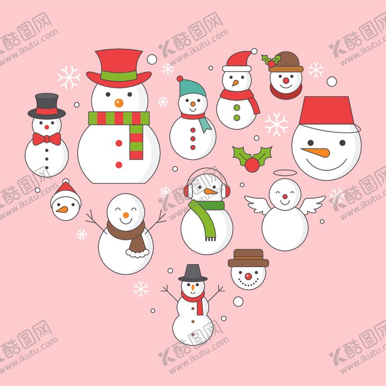 编号：21077204180325534835【酷图网】源文件下载-圣诞雪人
