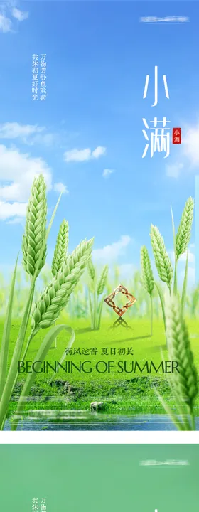 地产立夏小满奢境海报