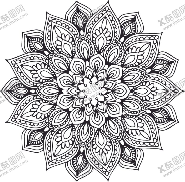 编号：50478309210643083331【酷图网】源文件下载-曼陀罗花纹