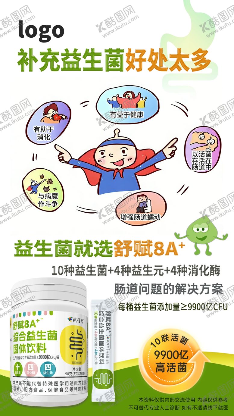 编号：96597212181940237633【酷图网】源文件下载-益生菌海报