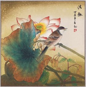 中式古典花鸟工笔画