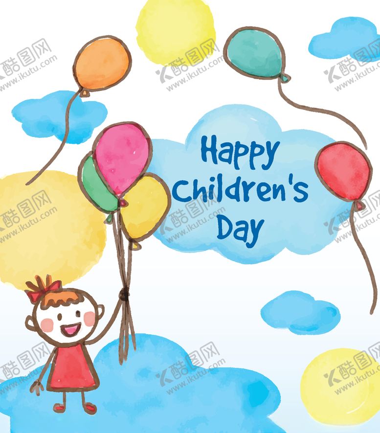 编号：73934609111005049313【酷图网】源文件下载-儿童气球海报