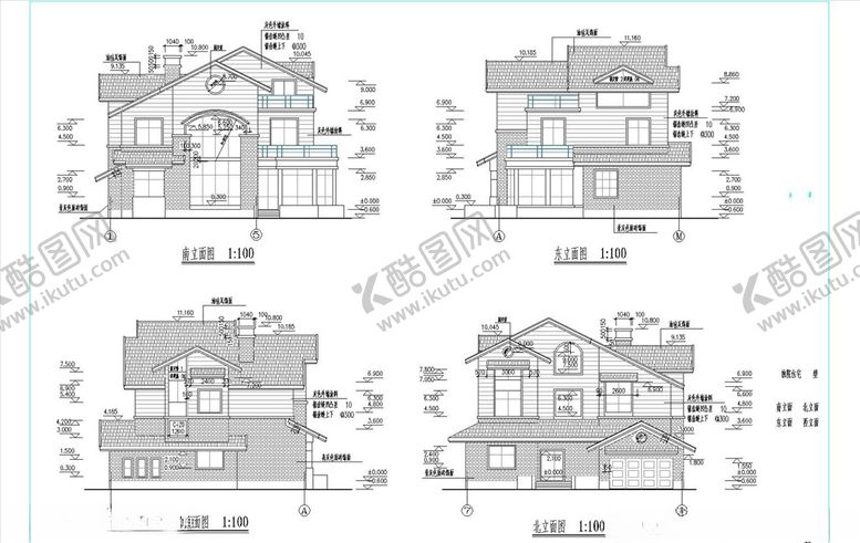 编号：18520410311232529178【酷图网】源文件下载-中西独院别墅