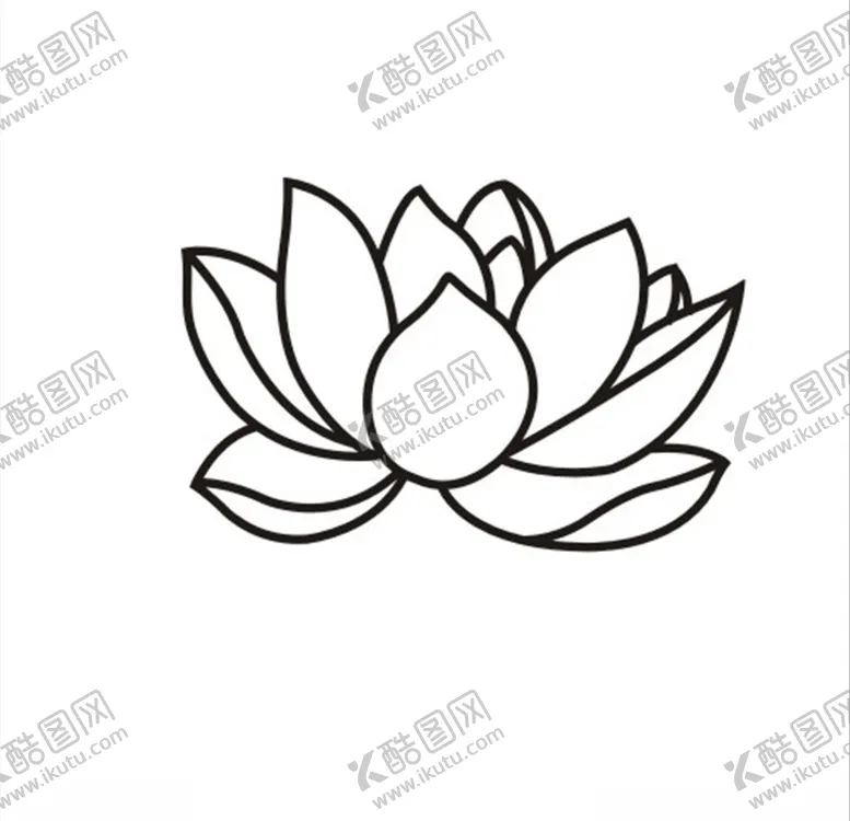 编号：86172605041425059662【酷图网】源文件下载-莲花矢量图