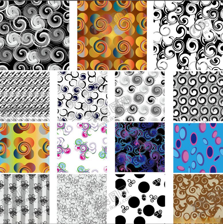 编号：82744310310406265405【酷图网】源文件下载-多样图案素材集合