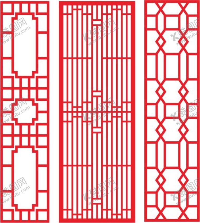 编号：50537102030005116649【酷图网】源文件下载-仿古门窗花