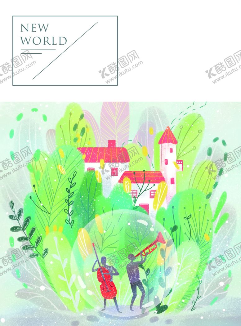 编号：79739507031449135180【酷图网】源文件下载-森林插画