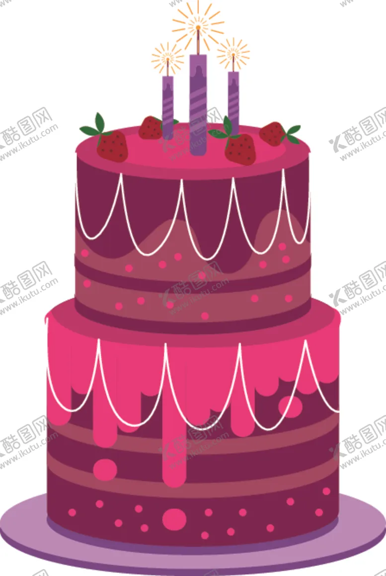 编号：25067405071421005775【酷图网】源文件下载-生日蛋糕