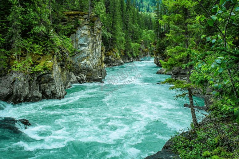 编号：31708310111902025052【酷图网】源文件下载-山间河流