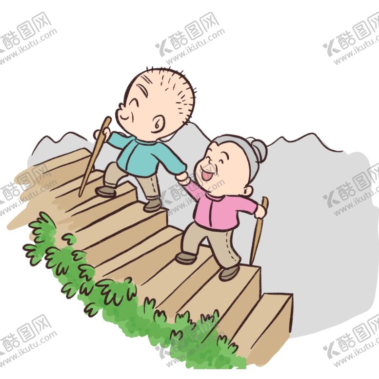 编号：80727210011631226093【酷图网】源文件下载-重阳节全家团圆登高