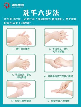 洗手六步法