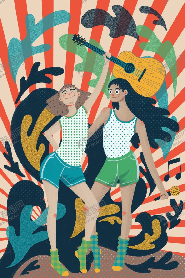 编号：61960809161532258043【酷图网】源文件下载-青春插画