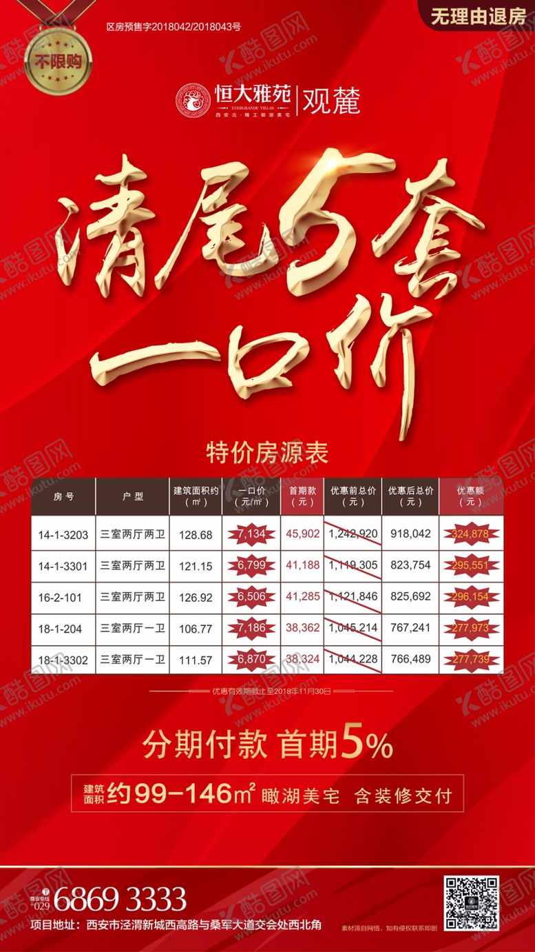 编号：93345210221000572394【酷图网】源文件下载-清尾一口价特价房