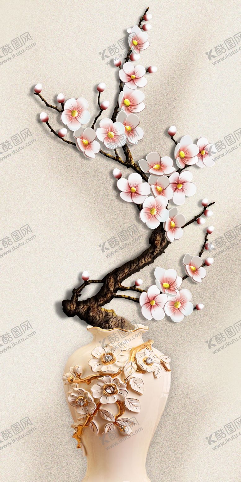 编号：82060410151857336259【酷图网】源文件下载-花瓶玄关