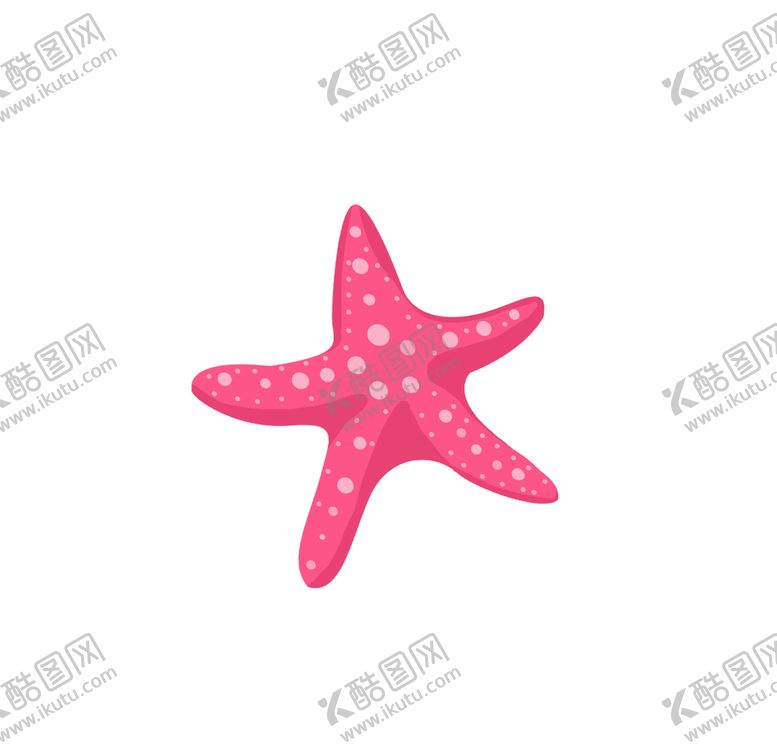 编号：79612809122106081360【酷图网】源文件下载-可爱卡通海星插画素材  海洋生物简笔画