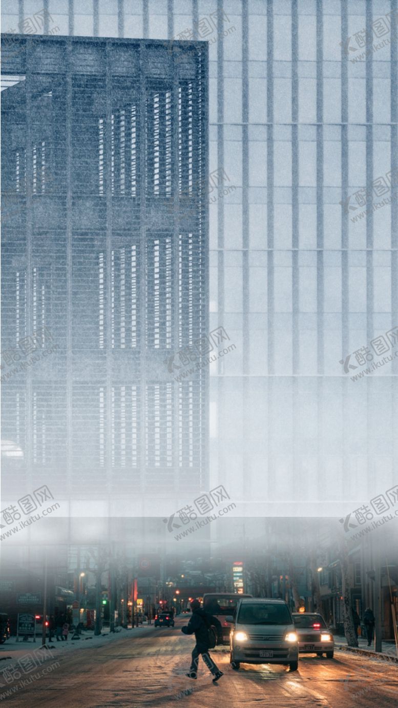 编号：90672005050510373701【酷图网】源文件下载-高楼大厦雪天