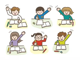 课堂上积极举手的学生