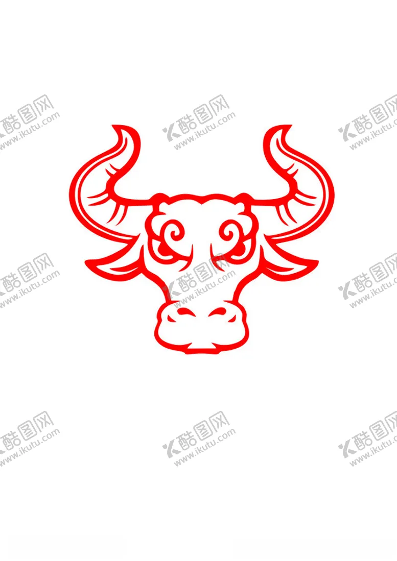 编号：25016302142359477366【酷图网】源文件下载-牛头手绘