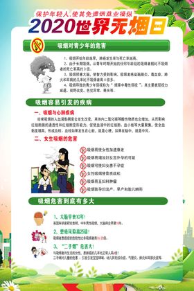 世界无烟日公益宣传海报