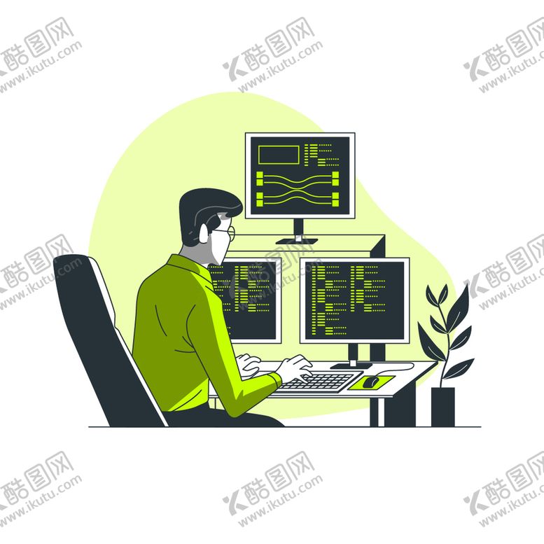编号：60718509222253426319【酷图网】源文件下载-程序员插画