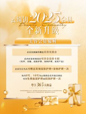 医美美容会员充值海报