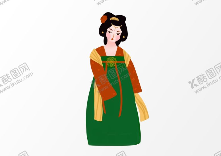编号：70902012101640318148【酷图网】源文件下载-唐朝仕女图