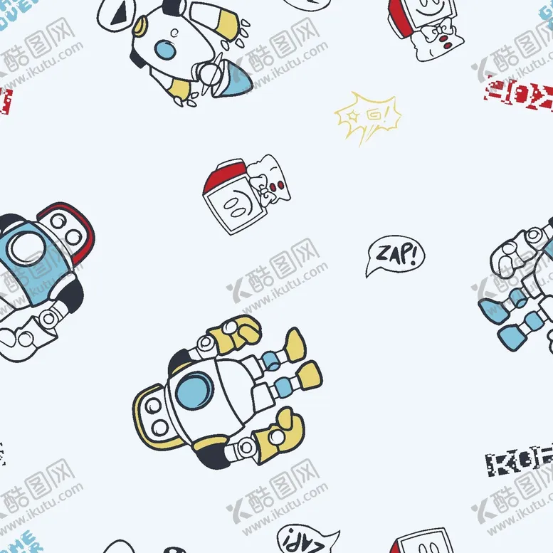 编号：27601809201916144378【酷图网】源文件下载-卡通机器人