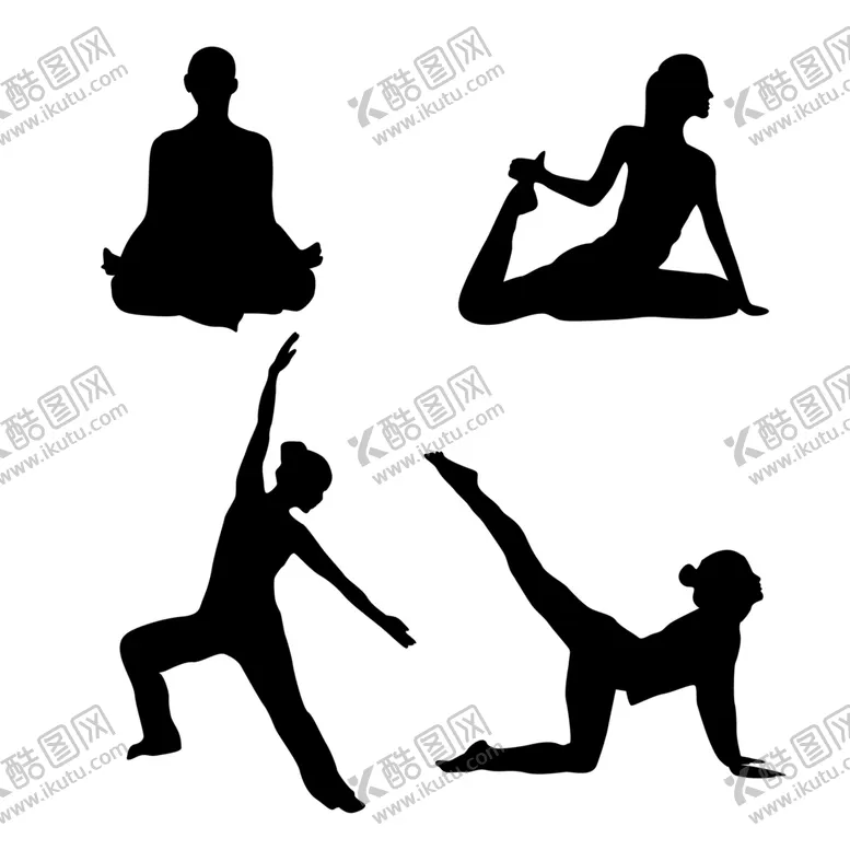 编号：14507504170754187696【酷图网】源文件下载-瑜咖剪影