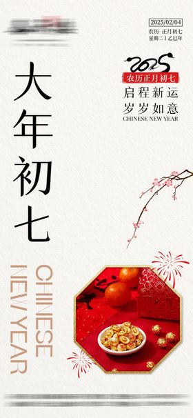 2025蛇年除夕到初七开工大吉系列海