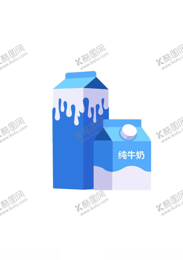 编号：44632410212329257278【酷图网】源文件下载-矢量卡通牛奶包装