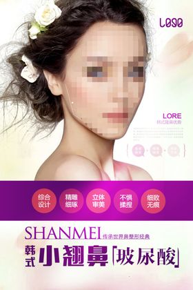 隆鼻整形整形美容隆鼻海报