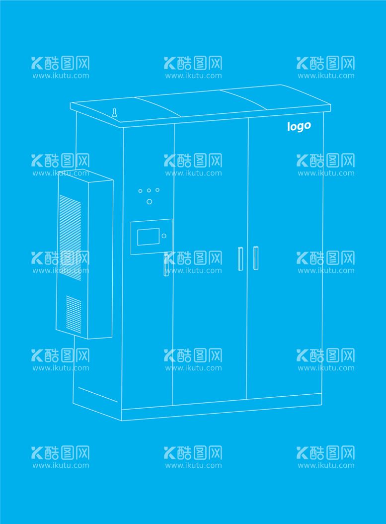 编号：45812309150053130163【酷图网】源文件下载-电箱矢量图新能源汽车柜子