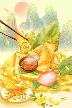 美食插画