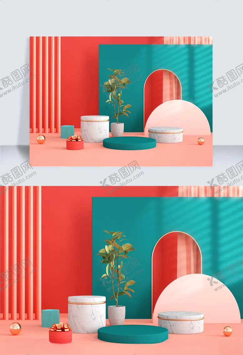 编号：69643006261501272788【酷图网】源文件下载-C4D电商海报banner背景