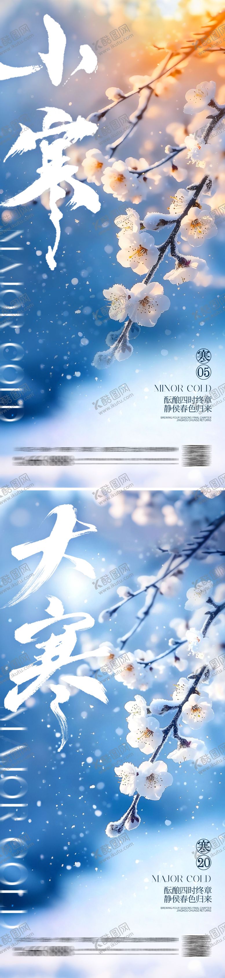 编号：35090701041223468373【酷图网】源文件下载-大寒小寒海报