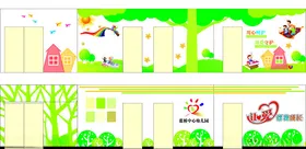 幼儿园文化墙校展板教室CDR校长廊