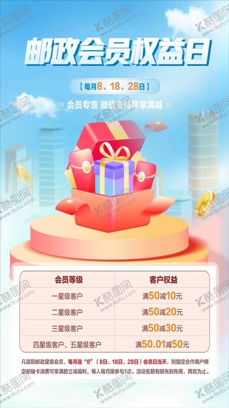 编号：18617302270850542435【酷图网】源文件下载-邮政会员权益