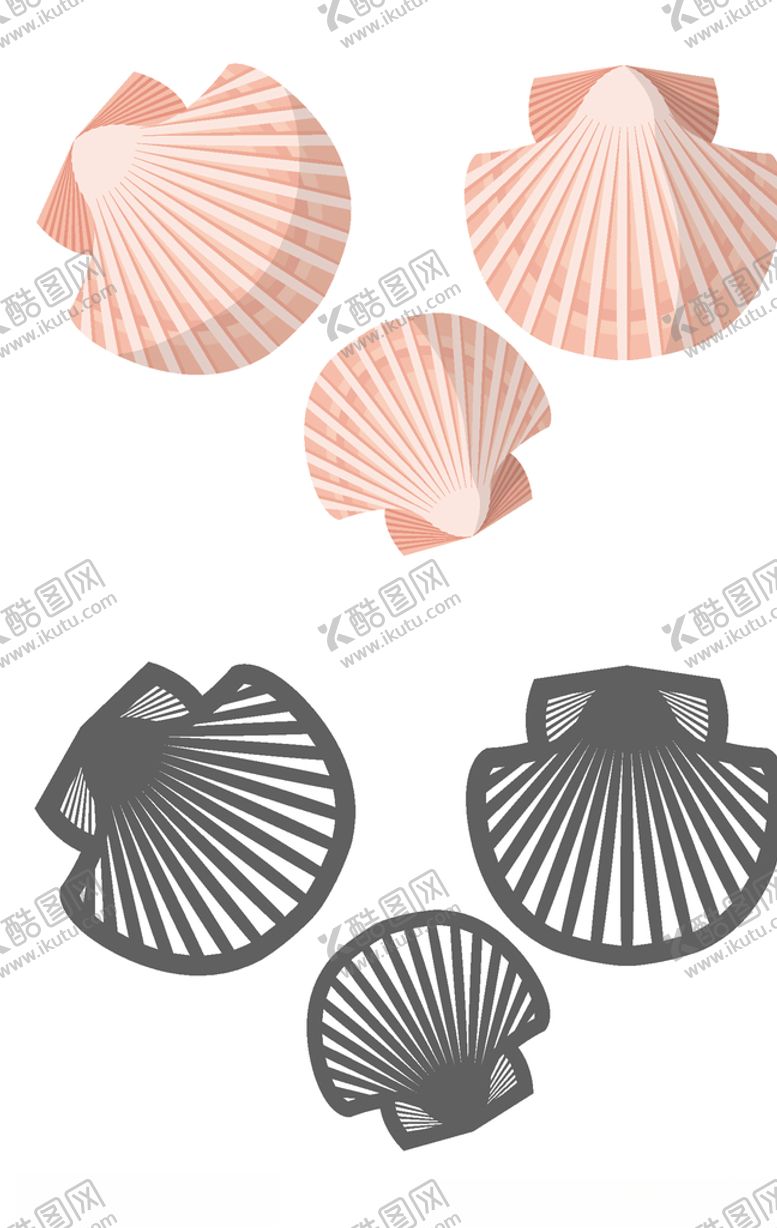 编号：87223210180339249025【酷图网】源文件下载-手绘卡通海鲜