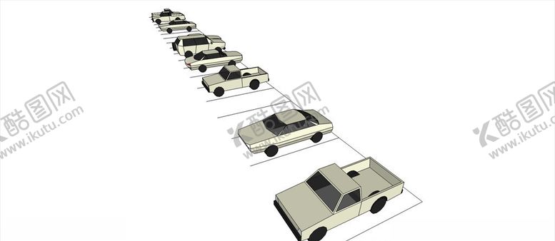 编号：97855110020409058246【酷图网】源文件下载-停车场园林素材园林模型S