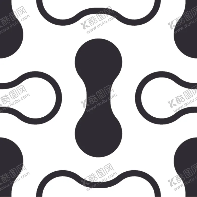 编号：91782709161016315111【酷图网】源文件下载-黑白简约花纹图案设计