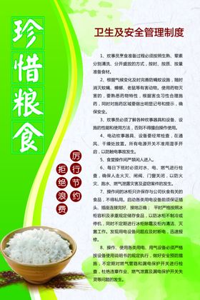 珍惜粮食食堂文化宣传海报素材
