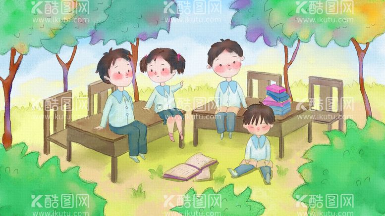 编号：75891209130532350769【酷图网】源文件下载-开学插画