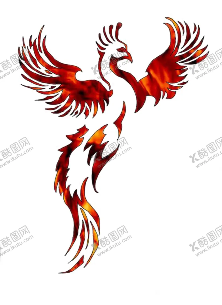 编号：78428606280538279308【酷图网】源文件下载-手绘水彩凤凰