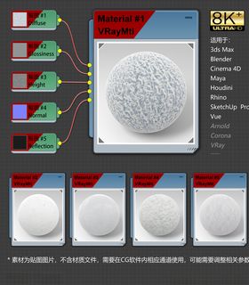 8K超清冰雪环境材质贴图