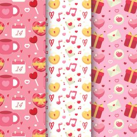 可爱风多彩卡通图案背景