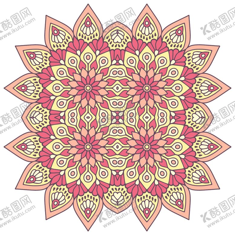 编号：76030410041645294584【酷图网】源文件下载-复古民族花纹