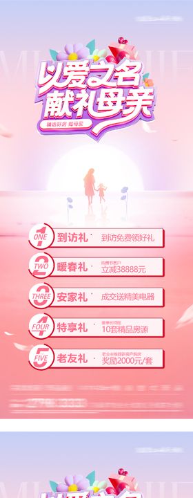 地产母亲节特价房海报