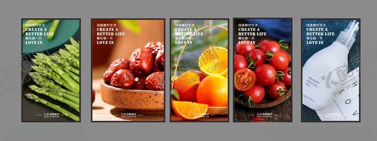 编号：13472504161959284533【酷图网】源文件下载-超市挂画美陈