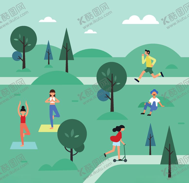 编号：77563005060146034058【酷图网】源文件下载-公园活动
